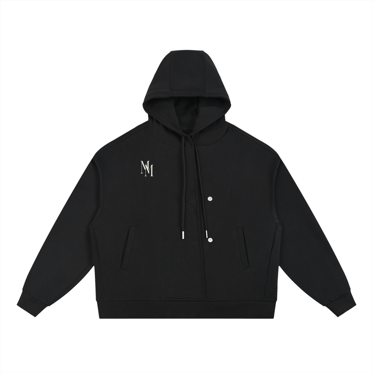 Hoodie Patte Boutonnée